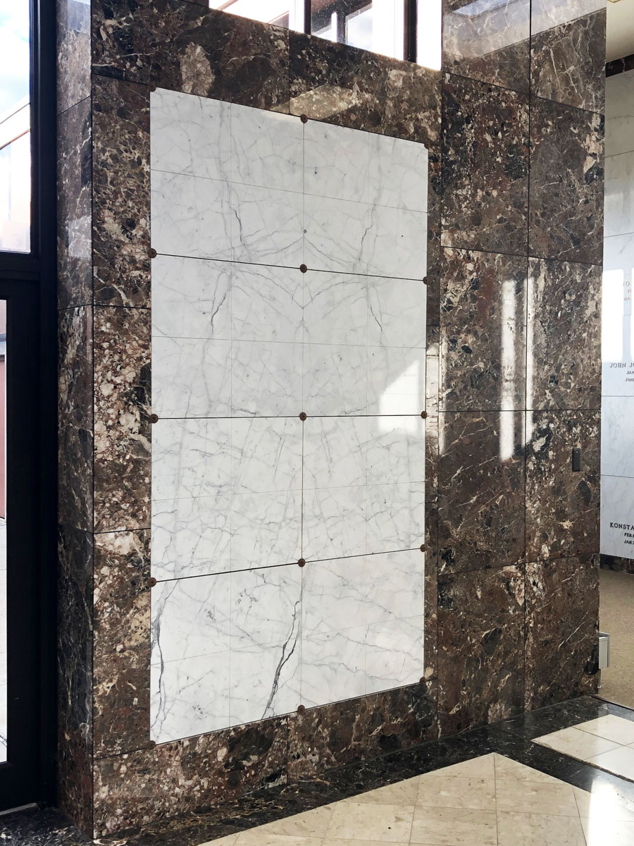 Marble Front Niche